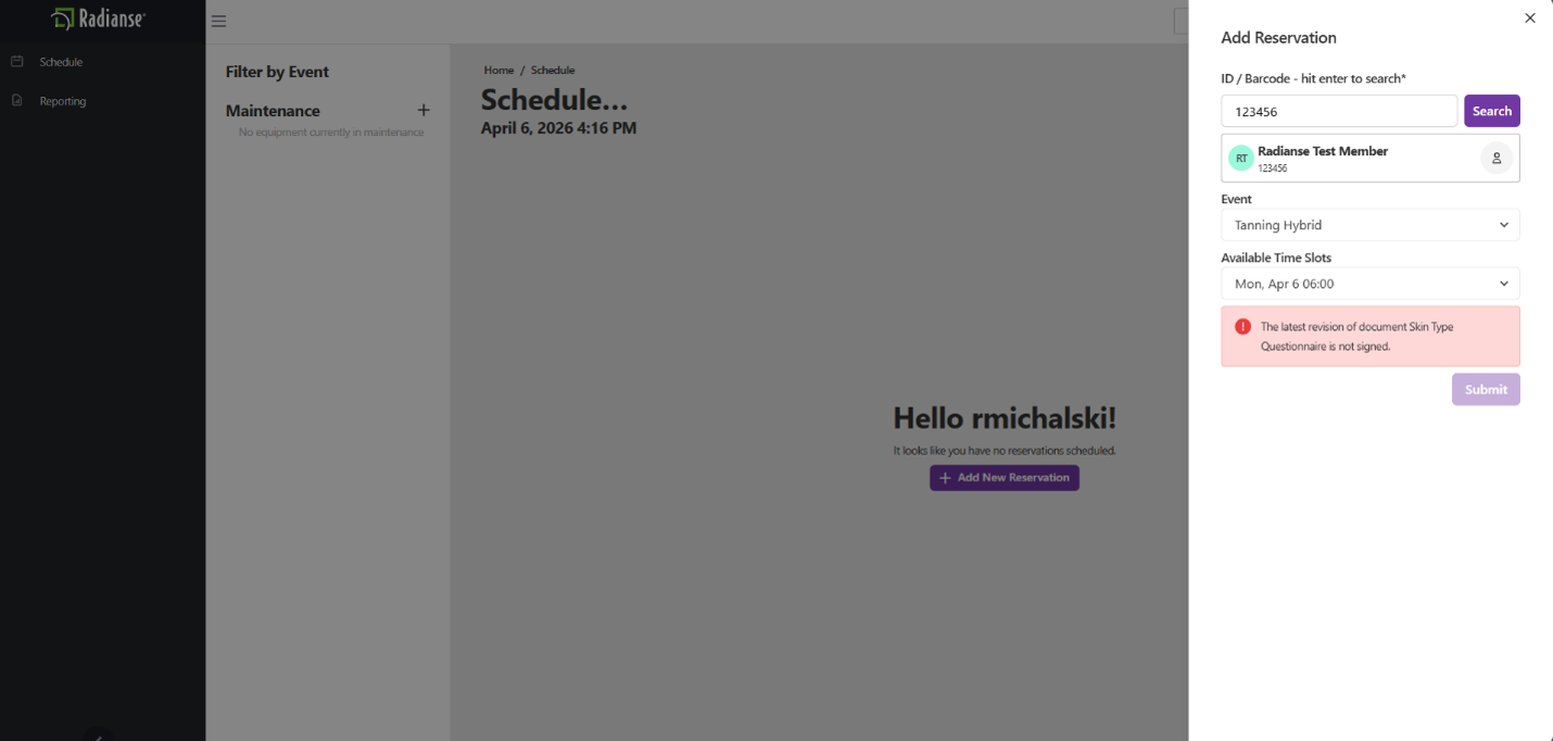 Screenshot: Requirements not met error message